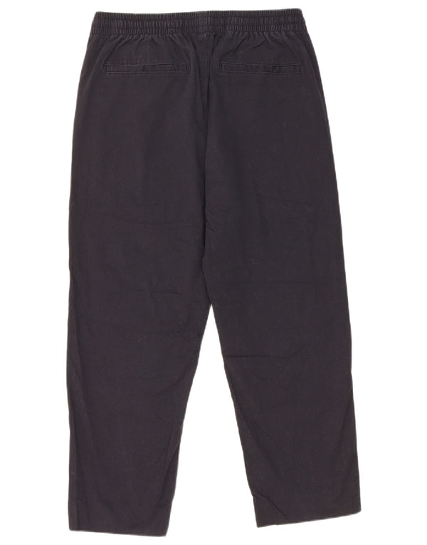 Marks & Spencer Mens Straight Chino Trousers Small W29 L23 Navy Blue Cotton