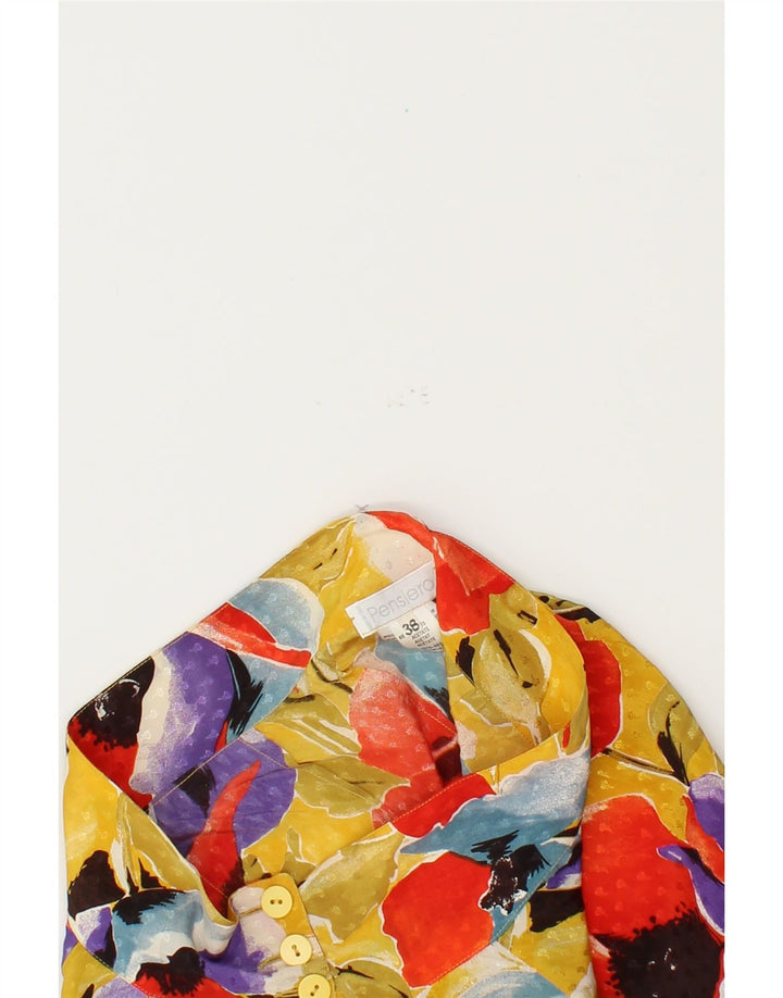 VINTAGE Womens Halter Top IT 38 XS Multicoloured Floral Acetate Vintage Vintage and Second-Hand Vintage from Messina Hembry 