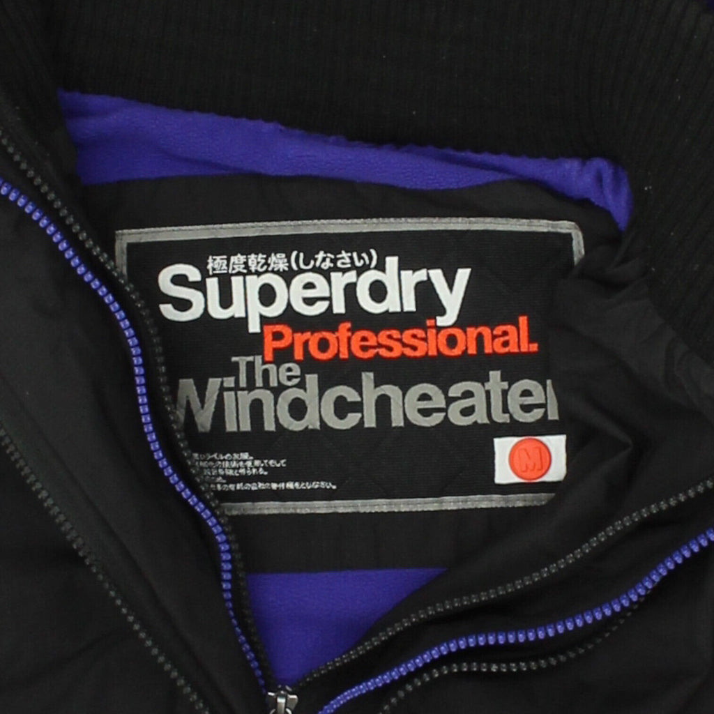 Superdry Proffessional Windcheater Womens Black Nylon Jacket | Vintage Designer | Vintage Messina Hembry | Thrift | Second-Hand Messina Hembry | Used Clothing | Messina Hembry 