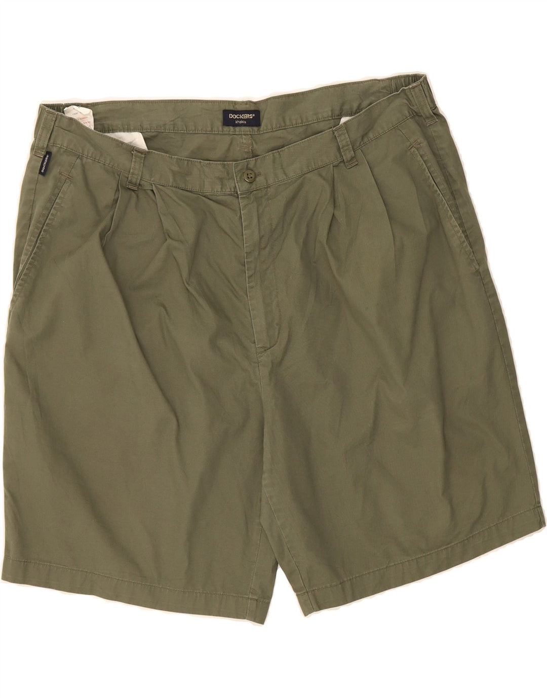 DOCKERS Mens Chino Shorts W45 2XL Khaki Cotton Vintage Dockers and Second-Hand Dockers from Messina Hembry 