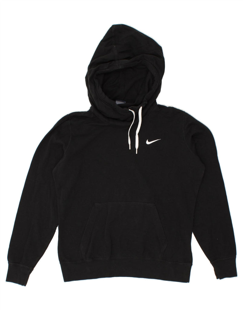 NIKE Womens Hoodie Jumper UK 14 Medium Black Cotton Vintage Nike and Second-Hand Nike from Messina Hembry 