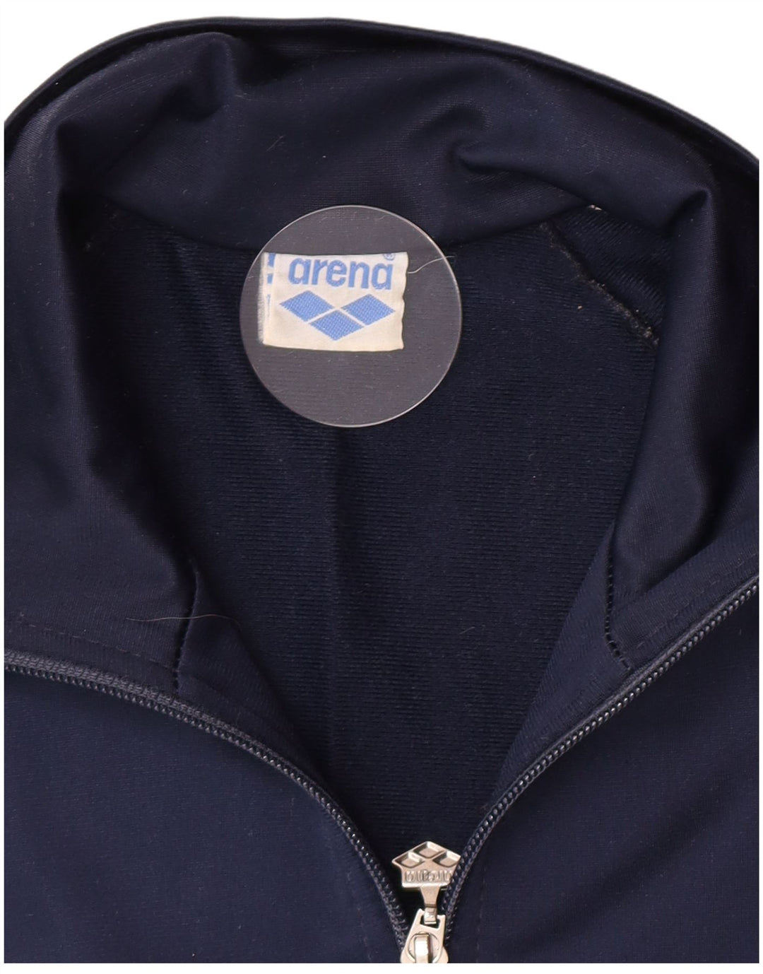 Arena Mens Graphic Tracksuit Top Jacket Large Navy Blue Colourblock