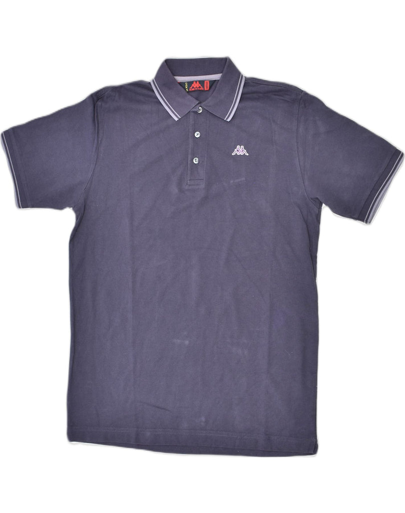 KAPPA Mens Polo Shirt Medium Navy Blue Cotton | Vintage | Thrift | Second-Hand | Used Clothing | Messina Hembry 