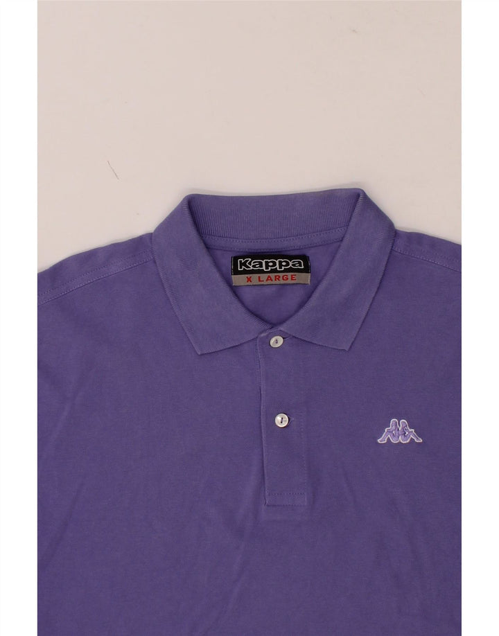 KAPPA Mens Polo Shirt XL Purple Cotton Vintage Kappa and Second-Hand Kappa from Messina Hembry 