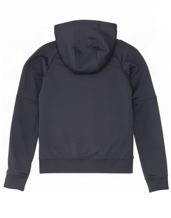 Nike Mens Zip Hoodie Sweater Small Navy Blue Colourblock Polyester