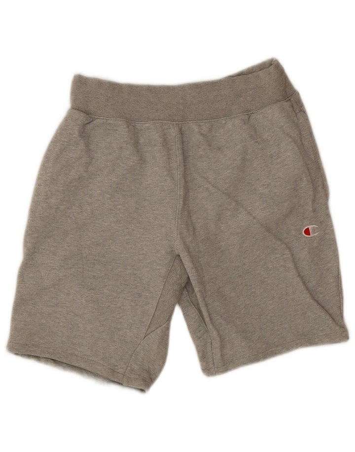Champion Mens Reverse Weave Sport Shorts Large Grey Cotton