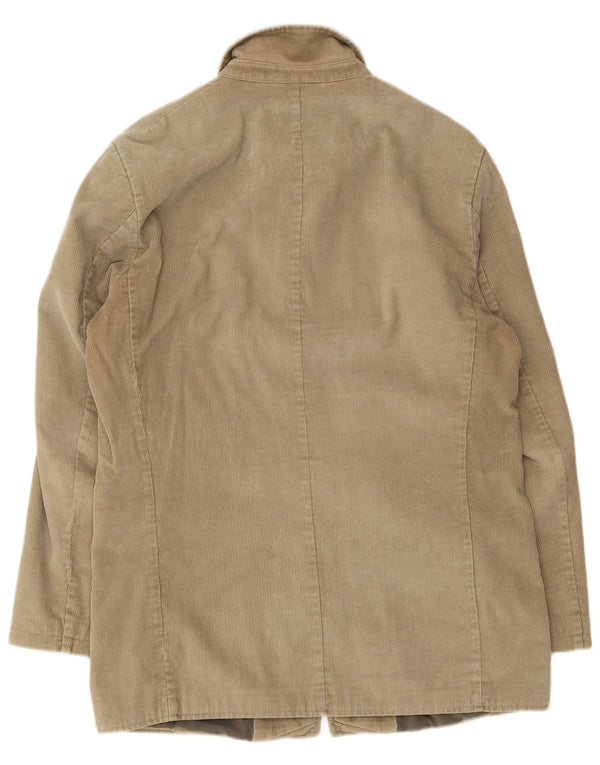 Camel Mens Corduroy Jacket EU 50 Large Beige Cotton
