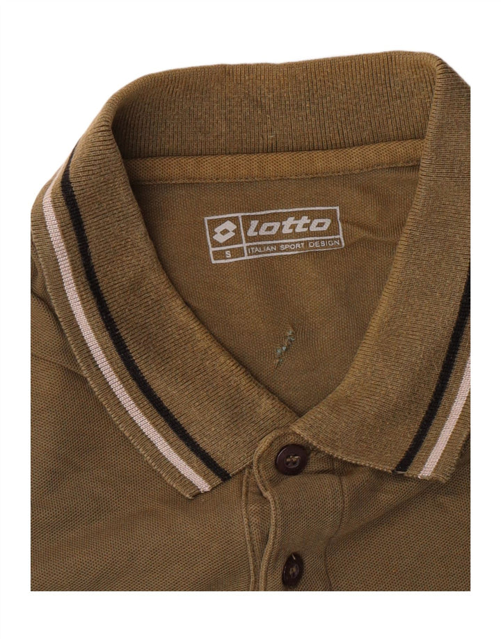 LOTTO Mens Polo Shirt Small Khaki