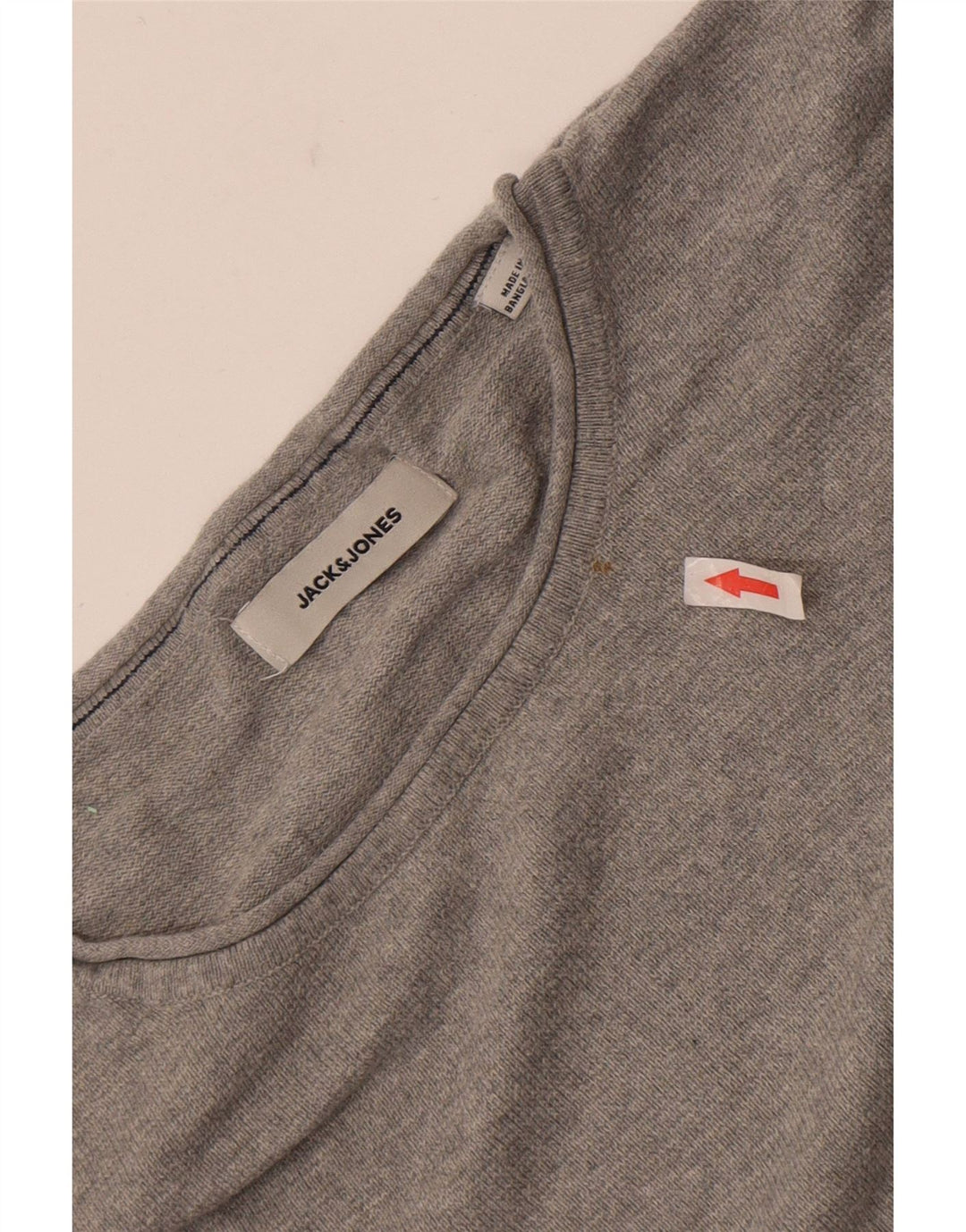 Jack & Jones Mens Crew Neck Jumper Sweater 2XL Grey