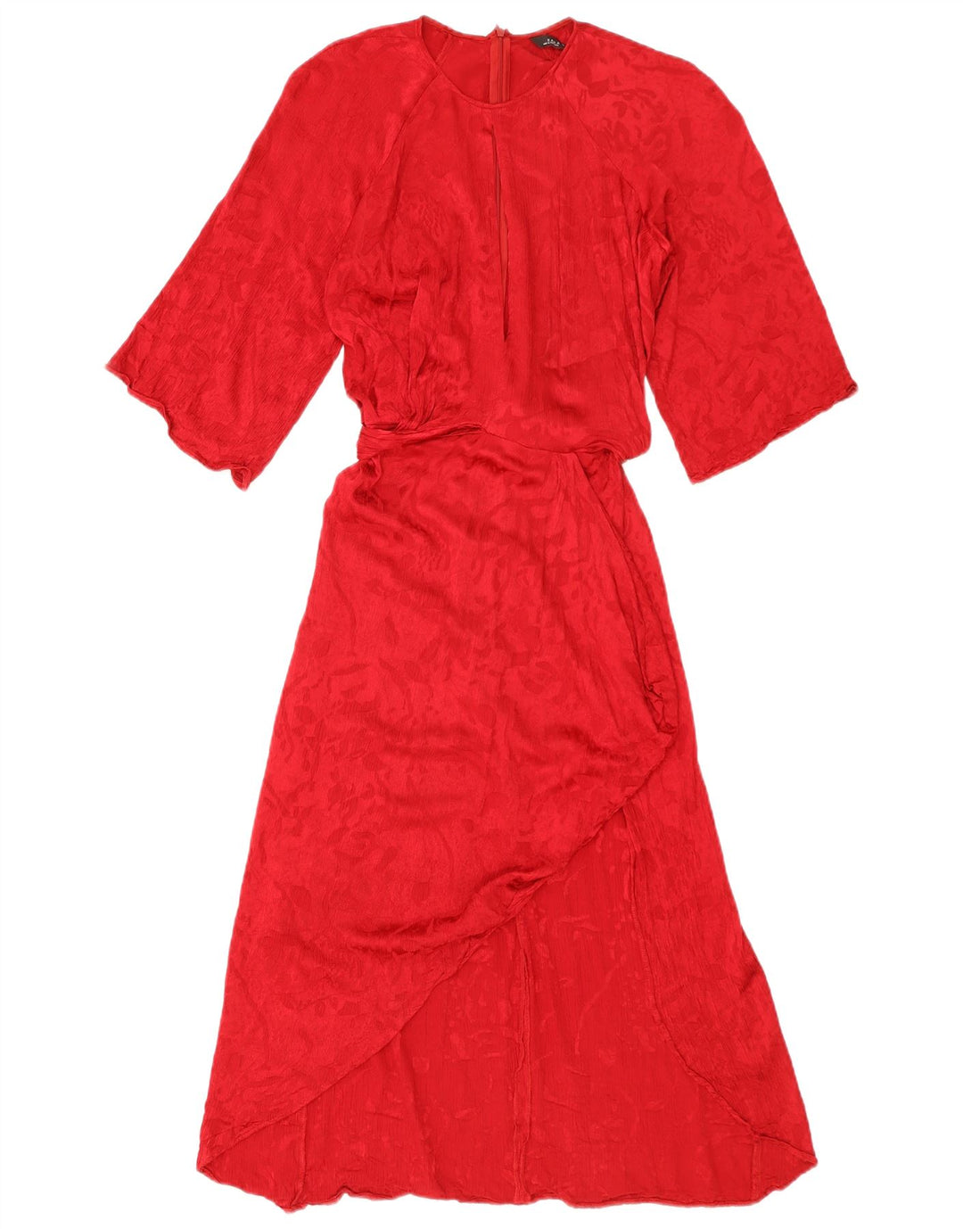 Zara Womens Maxi Dress UK 10 Small Red Viscose