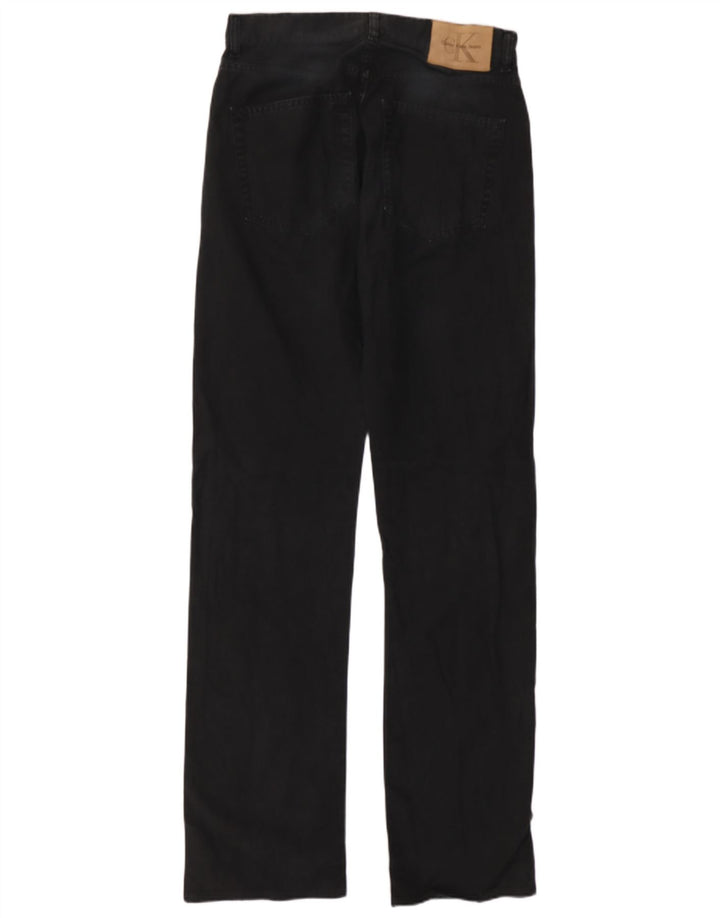 Calvin Klein Mens Straight Jeans W30 L33 Black Cotton