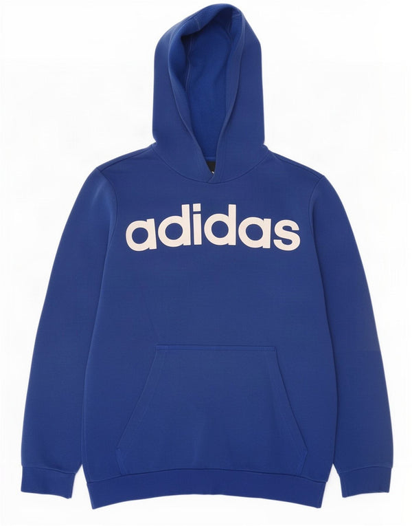 Adidas Mens Graphic Hoodie Jumper Medium Blue