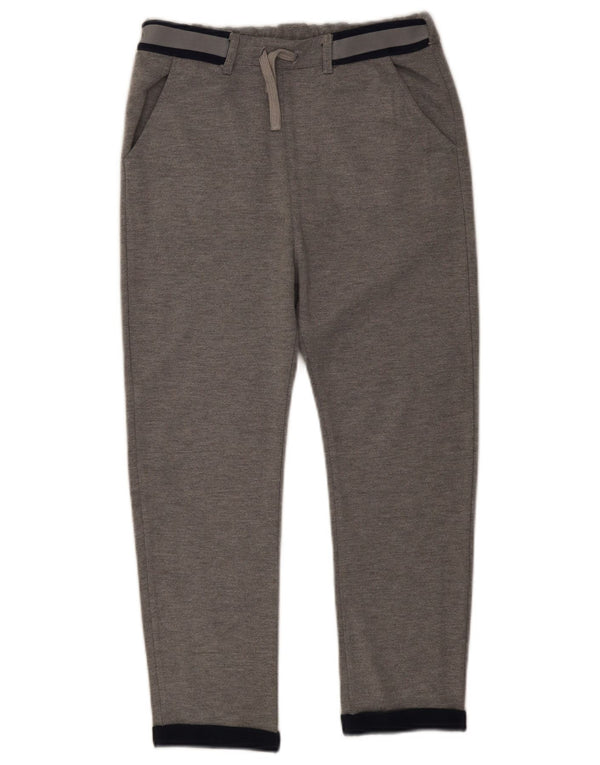 Benetton Boys Straight Chino Trousers 11-12 Years W28 L23 Grey Colourblock