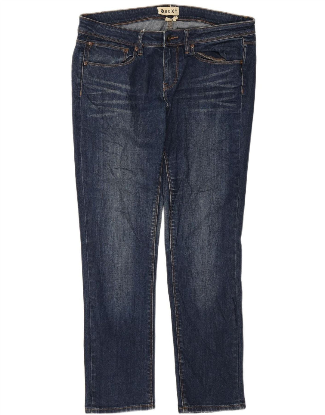 Roxy Womens Slim Jeans W31 L28 Navy Blue Cotton