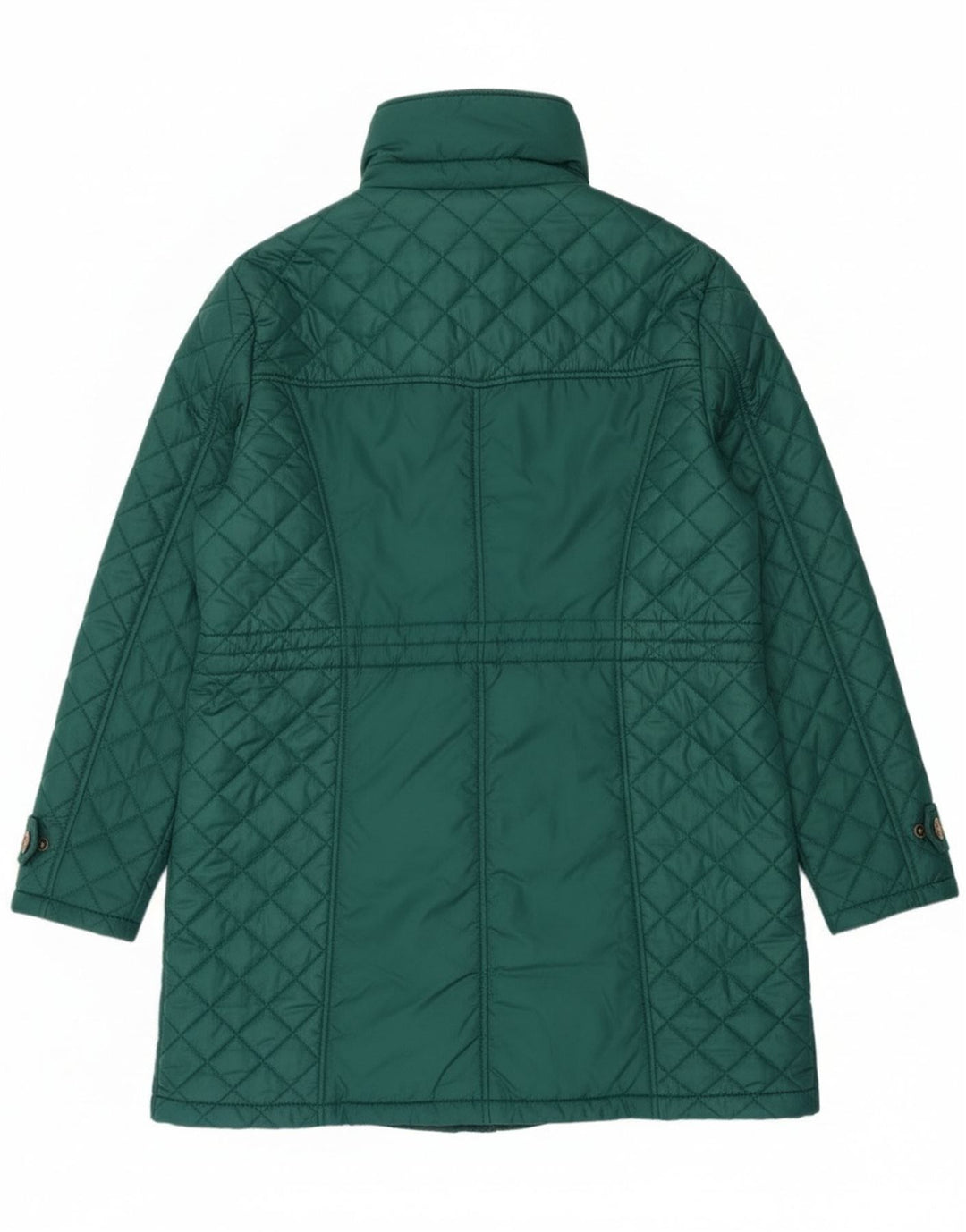 Paco Boutique Womens Quilted Windbreaker Coat UK 16 Large Green Polyester
