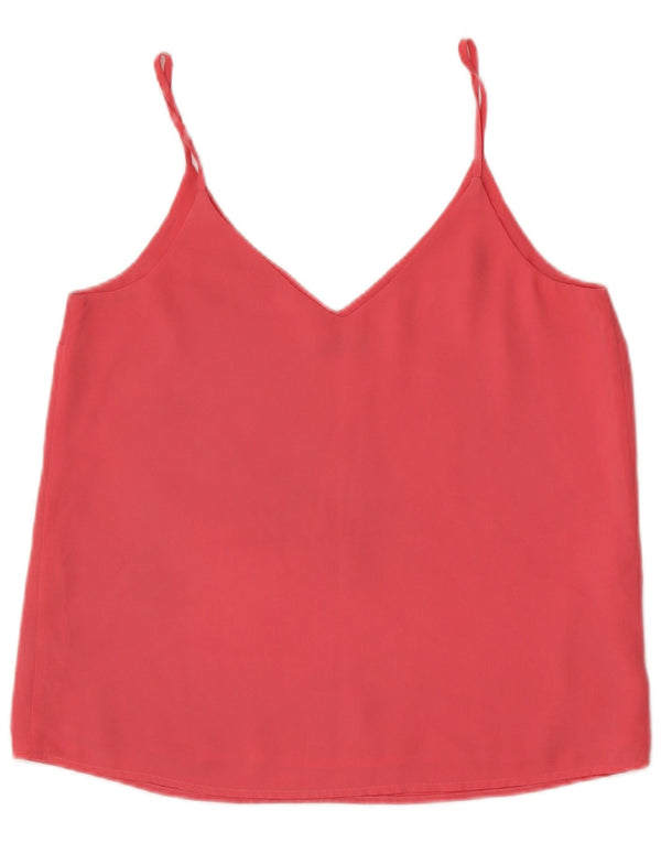 Oasis Womens Cami Top UK 12 Medium Pink Polyester