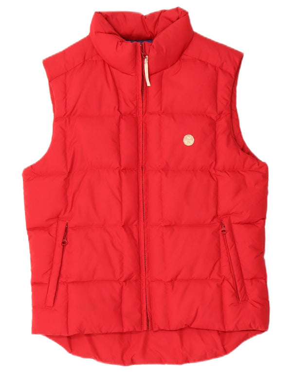 North Sails Womens Padded Gilet UK 10 Small Red Polyamide