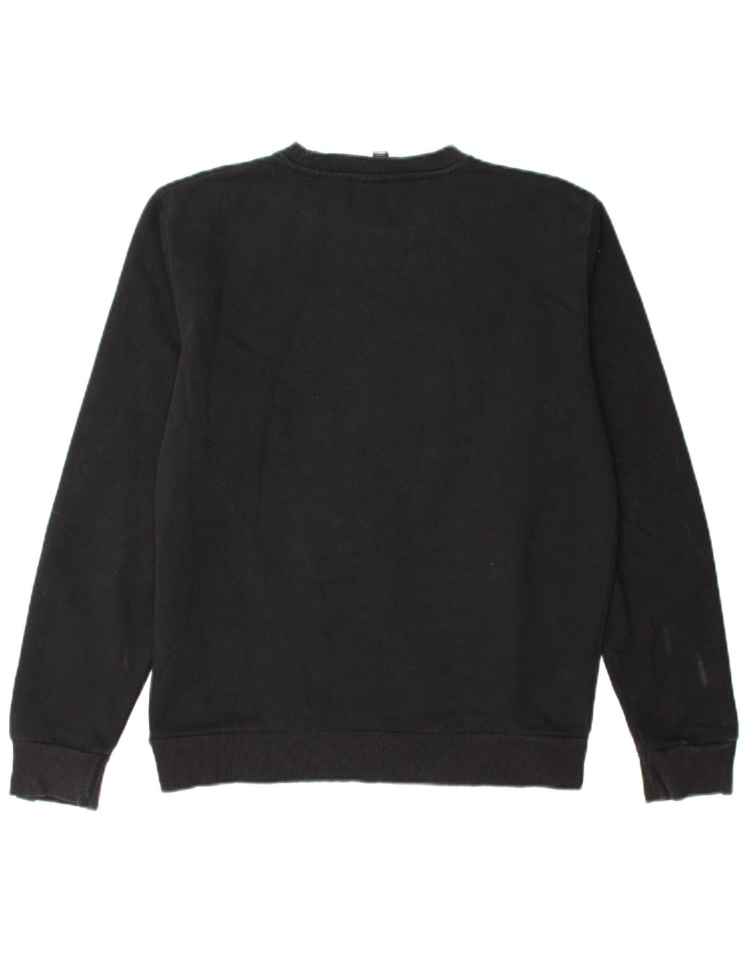 ELLESSE Womens Oversized Graphic Sweatshirt Jumper UK 10 Small  Black