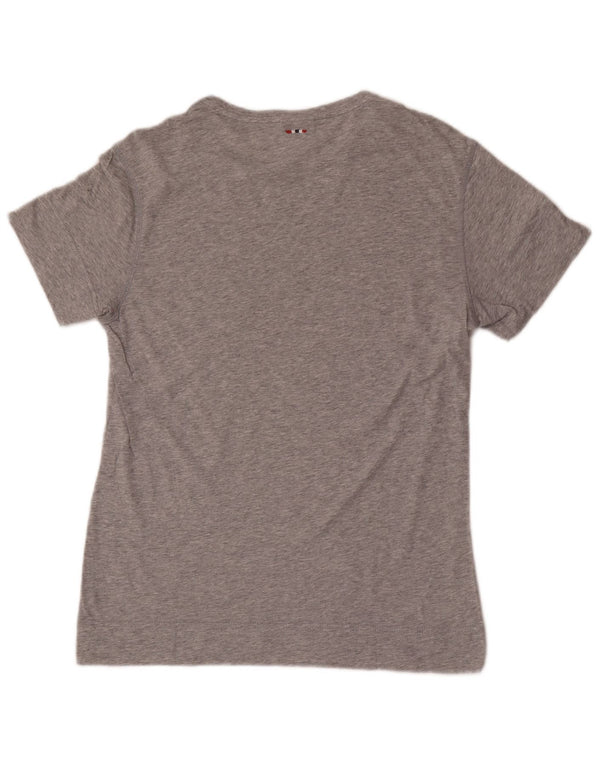 Napapijri Mens Geographic T-Shirt Top Small Grey