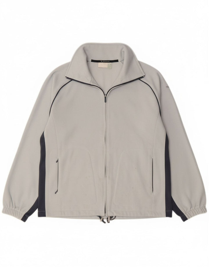 Diadora Womens Tracksuit Top Jacket UK 14 Large Blue Colourblock Polyester