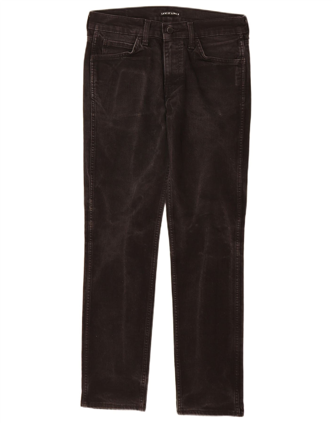 Levi's Womens Line 8 Slim Jeans W30 L32 Black Cotton