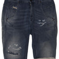 Diesel Womens Distressed Denim Shorts W27 Small Blue Cotton