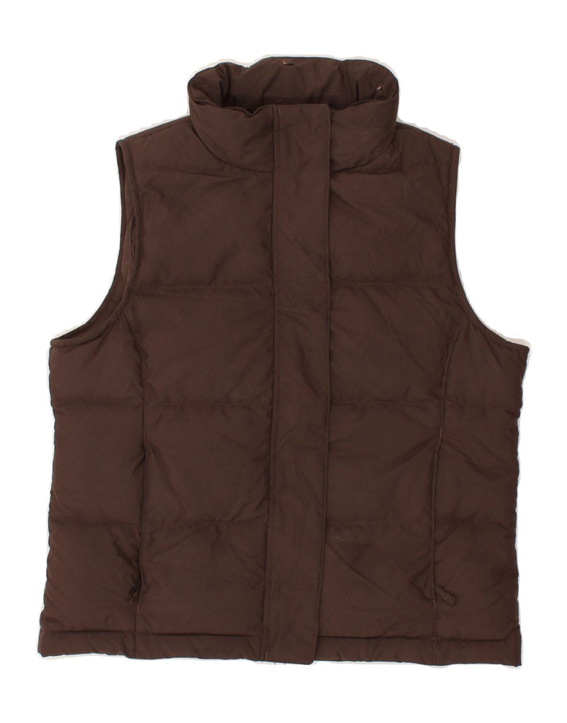 L.L.BEAN Womens Petite Padded Gilet UK 6 XS Brown Polyester | Vintage L.L.Bean | Thrift | Second-Hand L.L.Bean | Used Clothing | Messina Hembry 