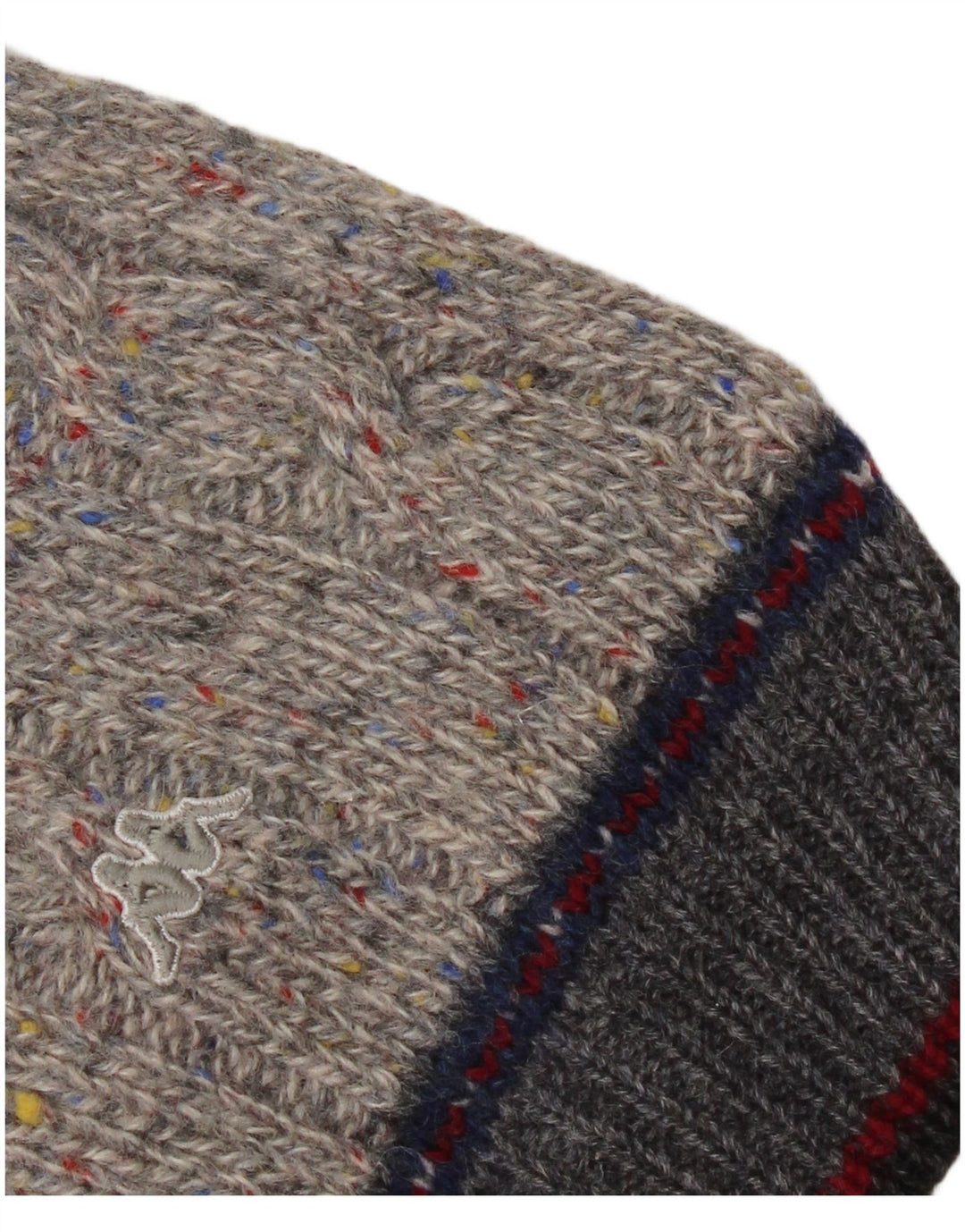 Kappa Mens Crew Neck Jumper Sweater XL Grey Flecked Virgin Wool