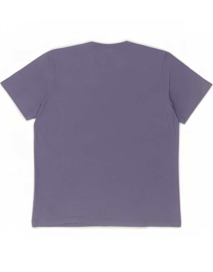 Adidas Mens T-Shirt Top Large Blue Cotton