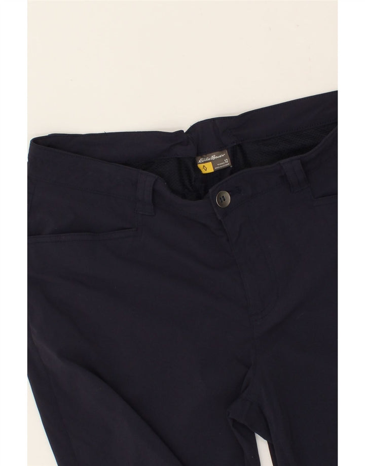 EDDIE BAUER Womens Casual Shorts US 12 Large W32  Navy Blue Nylon Vintage Eddie Bauer and Second-Hand Eddie Bauer from Messina Hembry 
