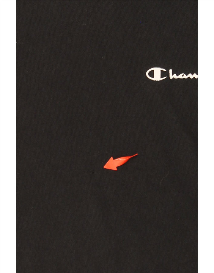 CHAMPION Mens T-Shirt Top Small Black