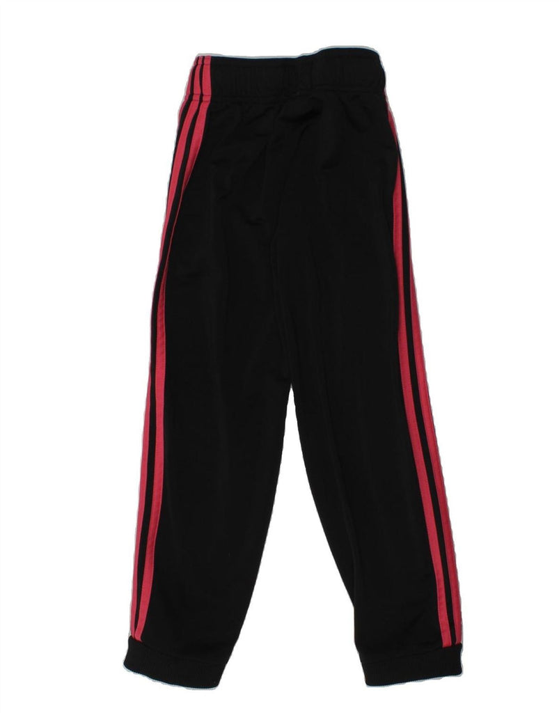 ADIDAS Girls Tracksuit Trousers Joggers 7-8 Years Black Polyester | Vintage Adidas | Thrift | Second-Hand Adidas | Used Clothing | Messina Hembry 