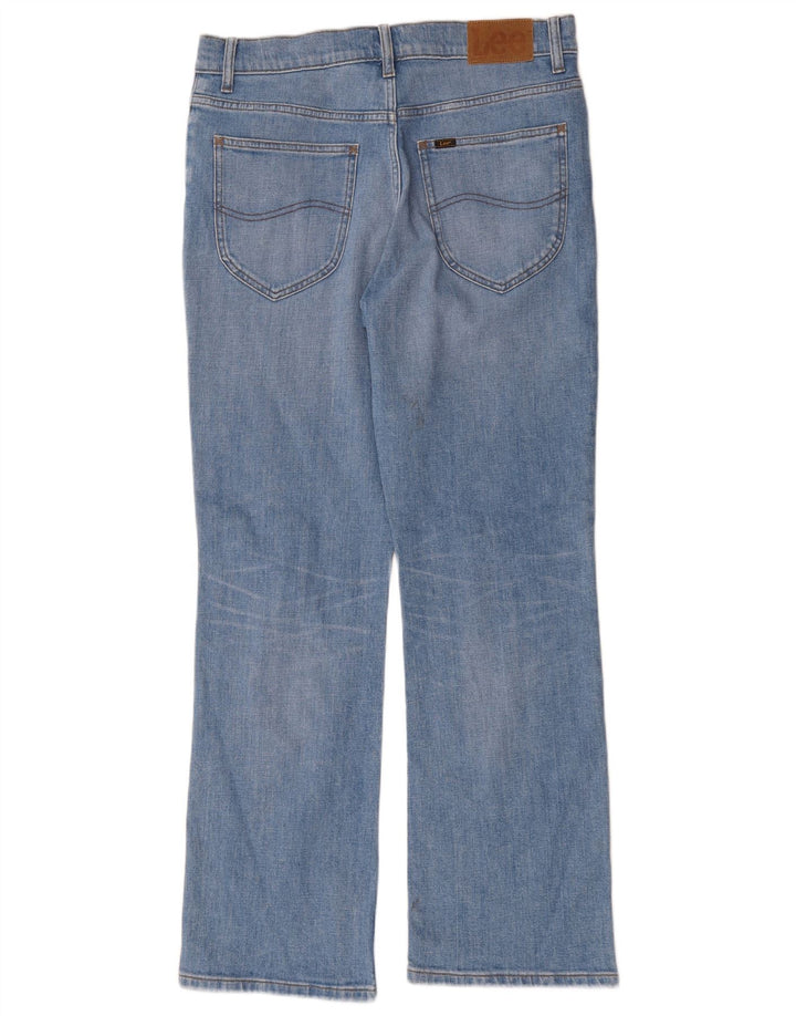 Lee Mens Bootcut Jeans W32 L32 Blue Cotton