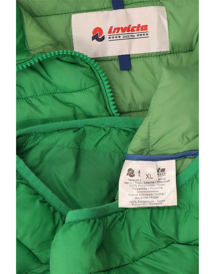 Invicta Mens Padded Gilet UK 42 XL Green Polyamide