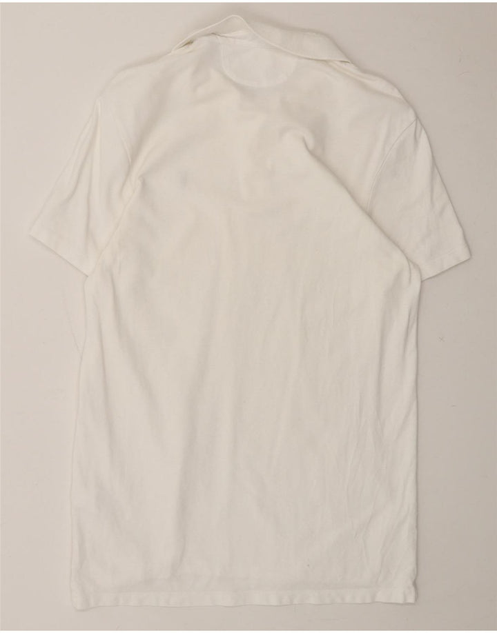 ALL SAINTS Mens Polo Shirt Small White Cotton Vintage All Saints and Second-Hand All Saints from Messina Hembry 