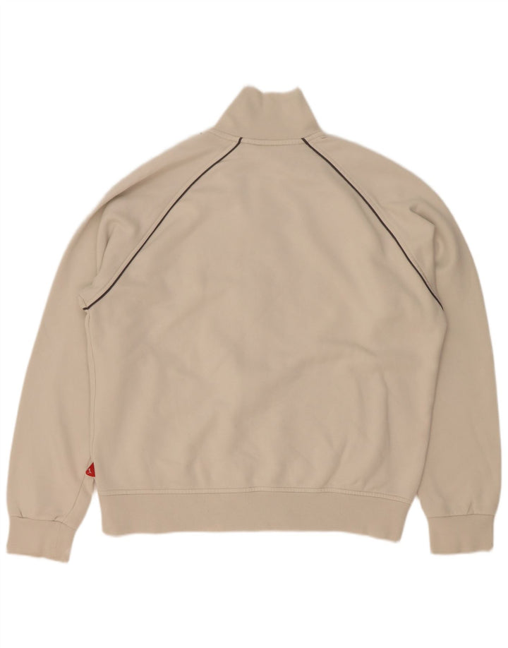 Puma Mens Graphic Tracksuit Top Jacket Large Off White