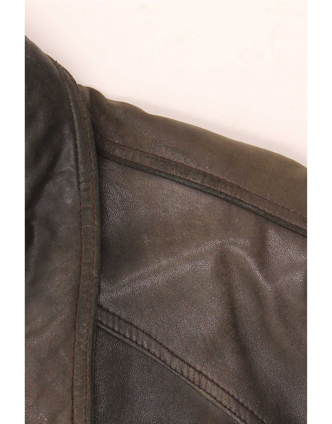 Itallo Mens Leather Jacket UK 40 Large Black