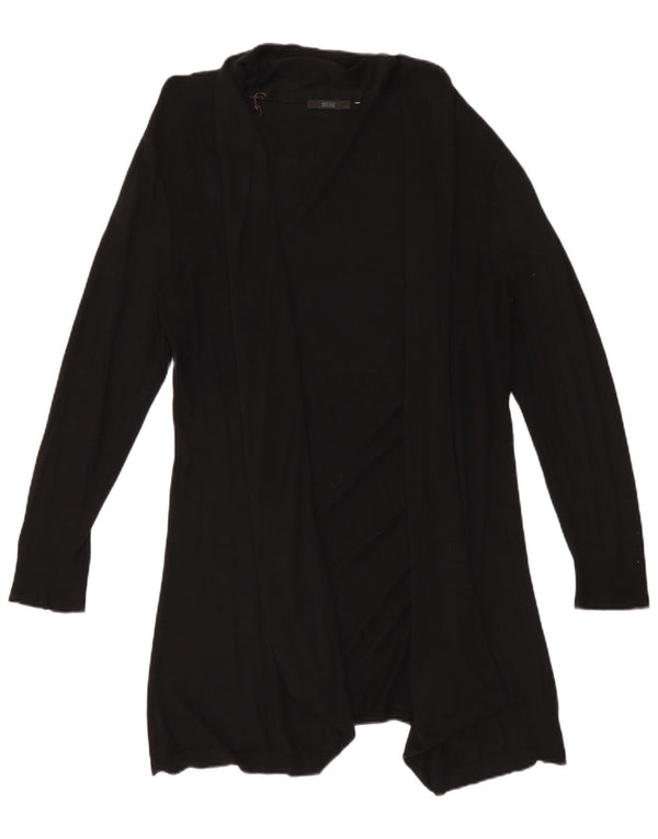 Marks & Spencer Womens Longline Open Cardigan Sweater UK 20 2XL Black