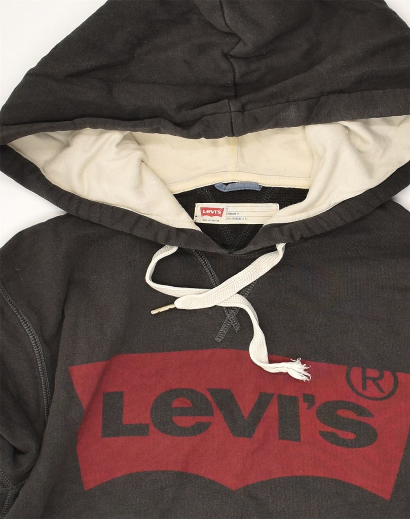 LEVI'S Mens Graphic Hoodie Jumper Small Brown | Vintage Levi's | Thrift | Second-Hand Levi's | Used Clothing | Messina Hembry 