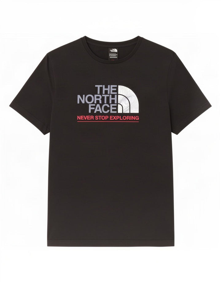 The North Face Mens Graphic T-Shirt Top Medium Black Cotton