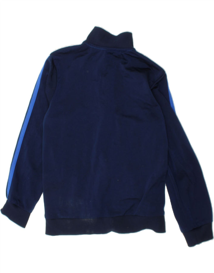 ADIDAS Boys Tracksuit Top Jacket 7-8 Years Blue Colourblock Polyester Vintage Adidas and Second-Hand Adidas from Messina Hembry 
