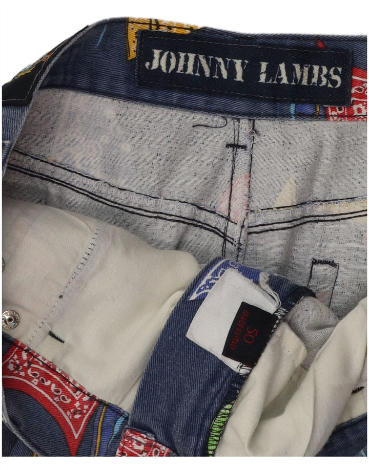 JOHNNY LAMBS Womens Yachting Denim Skirt IT 50 XL W32 Blue