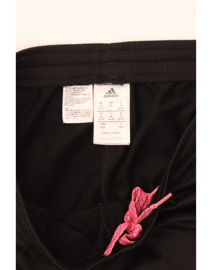 Adidas Womens Graphic Full Tracksuit UK 12/14 Medium Black Polyester