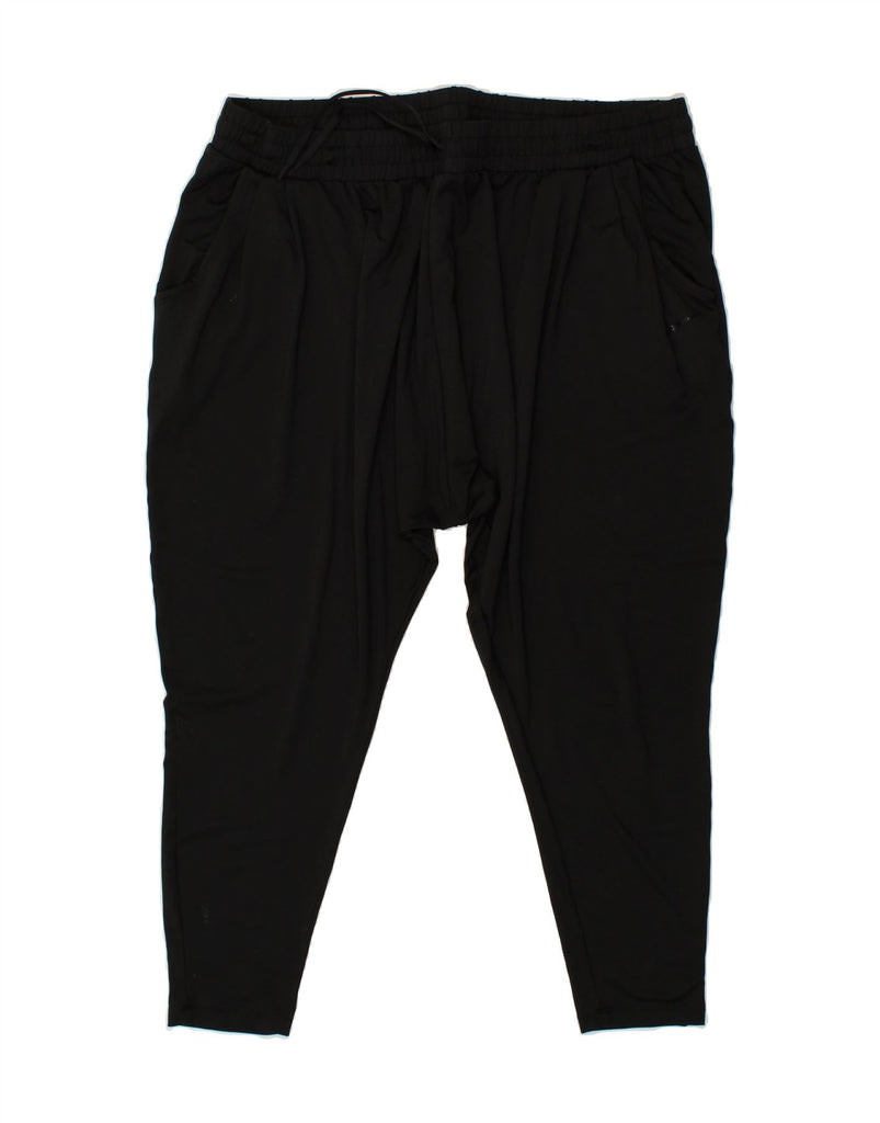 NIKE Womens Tracksuit Trousers UK 20 2XL Black Polyester | Vintage Nike | Thrift | Second-Hand Nike | Used Clothing | Messina Hembry 