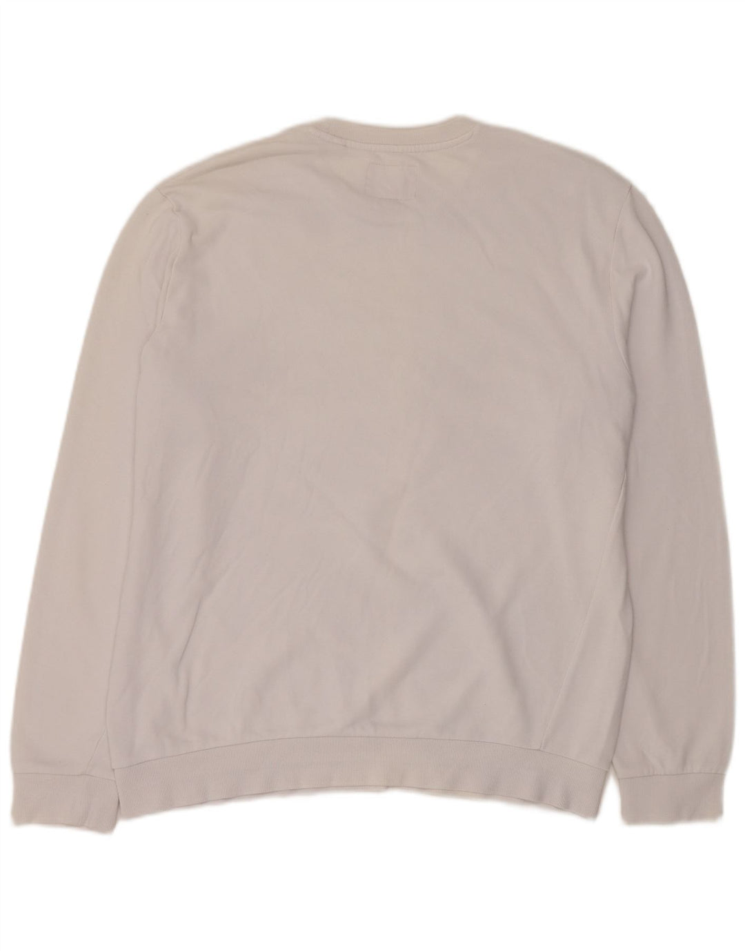 Guess Mens Graphic Sweatshirt Jumper XL Off White Cotton