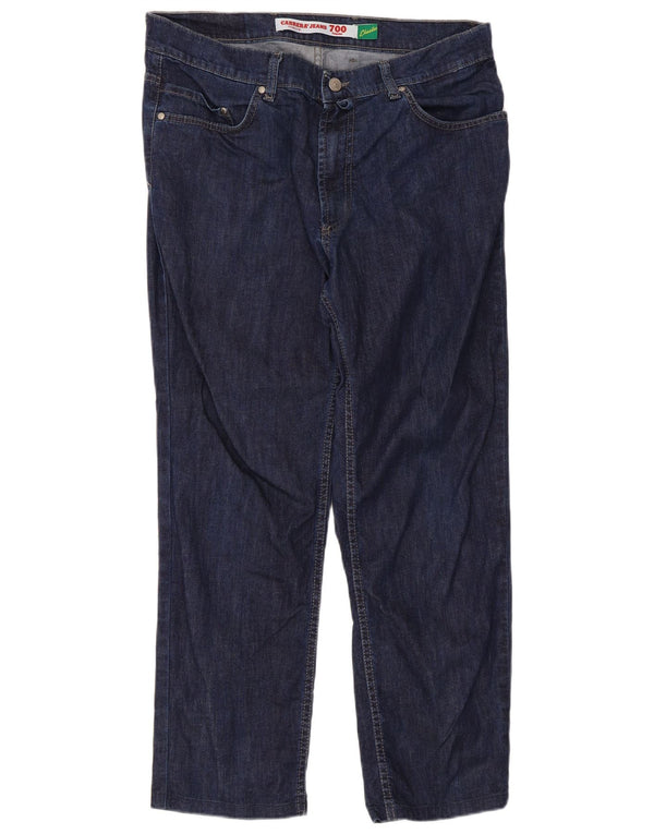 Carrera Mens 700 Regular Cropped Jeans W32 L26 Navy Blue
