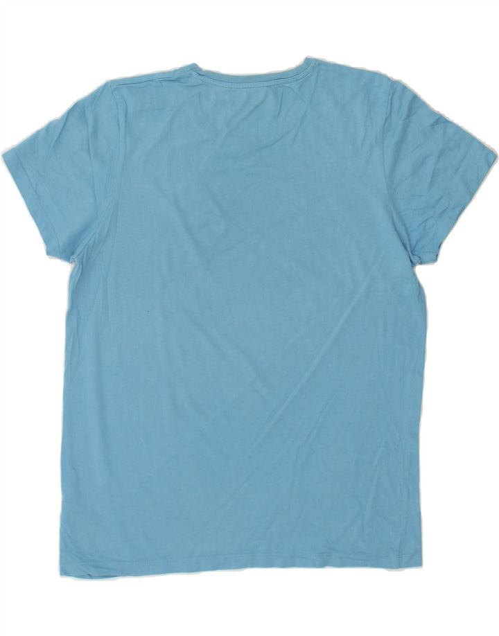 JACK & JONES Mens Graphic T-Shirt Top Large Blue Vintage Jack & Jones and Second-Hand Jack & Jones from Messina Hembry 