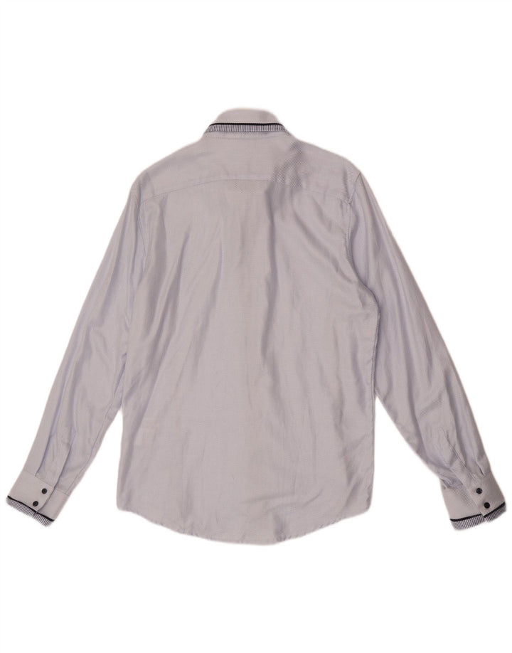 Naracamicie Mens Shirt Large Blue Spotted Cotton