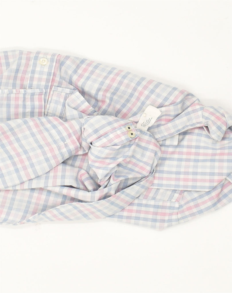 GAP Mens Classic Fit Shirt Size 15  15 1/2 Medium Pink Check Cotton | Vintage Gap | Thrift | Second-Hand Gap | Used Clothing | Messina Hembry 