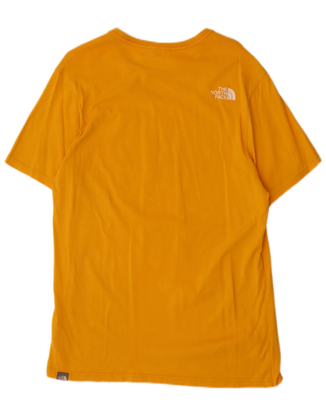 The North Face Mens Graphic T-Shirt Top Medium Yellow Cotton